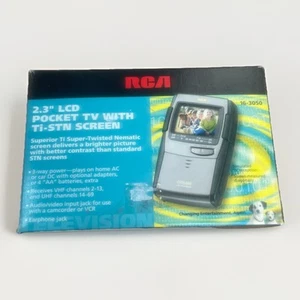 Vintage RCA 2.3 LCD Pocket TV w/ Ti-STN Screen 16-3050 - Tested - Original Box - Picture 1 of 19