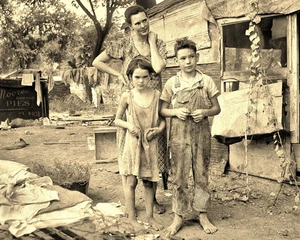 1936 DEPRESSION ERA FAMILY Classic Retro Historic Picture Photo 4X6 - Picture 1 of 12