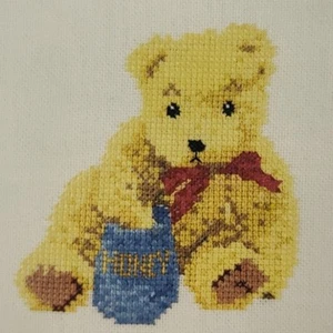 Heritage Stitchcraft Thread Bears Jeremy Cross Stitch Pattern Stuffed Teddy Bear - Picture 1 of 3