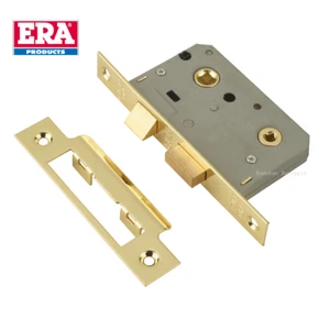 Era Badezimmer Türschloss 65 mm (2,5") - Oberfläche in Messingoptik - Bild 1 von 11