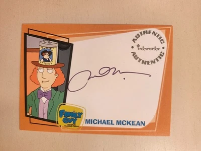 Padre de Familia Michael McKean RARO Firmado Insertar Tarjeta Spinal Tap Better Call Saul En muy buena condición Foto 1 de 2