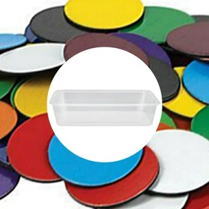 Counters Magnetic 22mm 10 colours 50 pieces Maths Teacher Resources Kids School - Foto 1 di 2