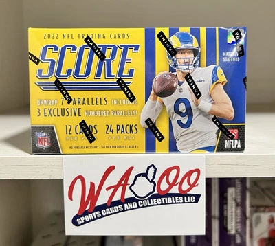 2022 Panini Score Football NFL Factory Sealed Retail Trading Card Box - Image 1 of 2