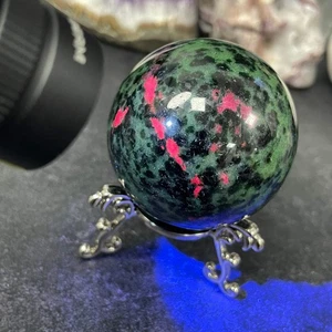 Ruby in Zoisite Crystal Sphere - Genuine Crystals - UK Seller - Picture 1 of 7