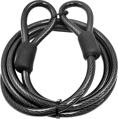 Cable de seguridad de alta resistencia Lumintrail 12 mm (1/2 pulgada), acero trenzado recubierto de vinilo Foto 1 de 4