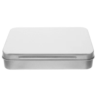  Scatole in Latta Scatola Piccola Di Con Coperchio Contenitori Stagno - Immagine 1 di 4