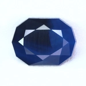 Zafiro Argyle azul sin calor corte elegante certificado ICA 4,06 quilates 10,8 x 8,1 mm 100 % sin calor - Imagen 1 de 8