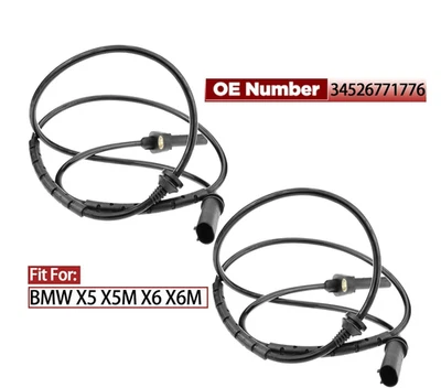 Front Left & Right ABS Wheel Speed Sensor For BMW X5 E70 X6 E71 E72 34526771776 - Imagem 1 de 2