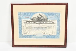 The Electric Storage Battery Co. - Aktie 1946 - Stock Certificate - Gerahmt - Vi - Picture 1 of 5