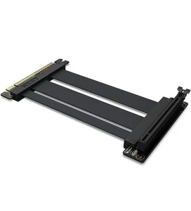 NZXT PCIe 4.0x16 Riser Cable - AB-RC200-B1 - Flexible and Shielded Riser Cable - Picture 1 of 6