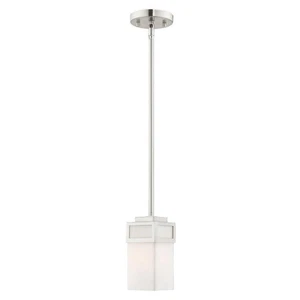 Livex Lighting 40191-91 Harding Brushed Nickel 1 Light Mini Pendant - Picture 1 of 7