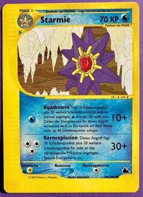 💥 Pokémon Skyridge *STARMIE*  44/144 💥 Deutsch/ Rar/ Excellent! - Bild 1 von 2