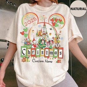 Personalized Mickey and Friends Christmas Mickey Very Merry Unisex Shirt 660822 - Picture 1 of 12