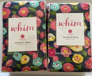 Martha Stewart Standard Sham Quilted Floral Pattern 100% Cotton 2 Packages New - Picture 1 of 5