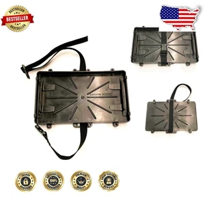Durable Group 24 Battery Tray - Plastic Marine Boat RV Mount w/ Strap - Foto 1 di 4