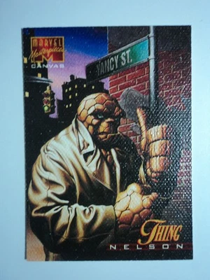 1995 MARVEL MASTERPIECES - CANVAS CARD - ( 21 OF 22 ) THING - Image 1 of 4