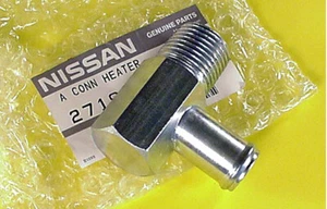 Datsun Heater Inlet Connector, 240Z 260Z 280Z 280ZX, OEM NEW! - Picture 1 of 3