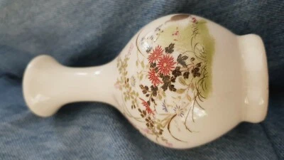Vintage Japanese Bud Vase Hand Painted. Age Crazing, But Good Condition  - image 1 of 4