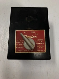 Control de ventilador DAYTON 3 velocidades 115 voltios 3,0 amperios 60 ciclos 1X474 - Imagen 1 de 6
