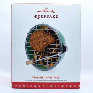 2016 Hallmark Keepsake "Seasoned Greetings" Ornament BBQ Grill With Box 1222! - Picture 1 of 4