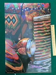 Großes Furthur Kesey Bus Grill Poster SIGNIERT von den Merry Pranksters - Bild 1 von 6
