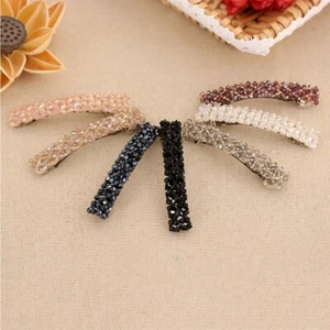 Mode Frauen Mädchen Glitzer Kristall Strass Haarklammer Haarspange Haarnadel Kopfbedeckung # - Bild 1 von 25