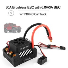 GoolRC 80A Brushless ESC Electric Speed Controller 6.0V/3A BEC for 1/10 RC H5X8