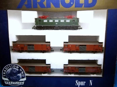 Arnold set with electric locomotive BR 141,  Bo Bo+4 cars new - Image 1 of 4