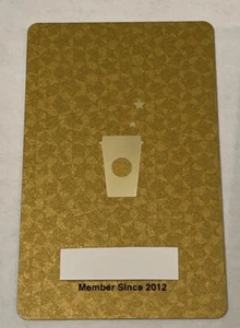 Starbucks 2014 New Logo Gold Reward Program Card 6099 Series Korea Edition - Picture 1 of 3