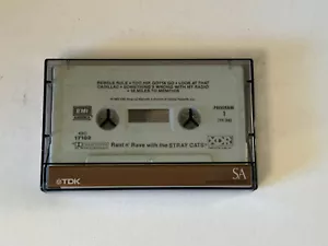 Stray Cats Rant n Rave Cassette Tape 1983 Rebels Rule Look At That Cadillac - Imagen 1 de 2