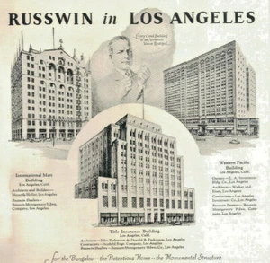 40's/50's Print Advertising Russwin Russell C Erwin Distintive Hardware LA Ad - Bild 1 von 8
