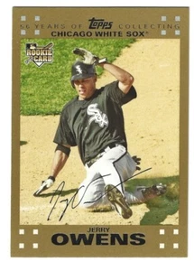 2007 TOPPS GOLD #284 JERRY OWENS WHITE SOX RC /2007 MINT L@@K - Picture 1 of 1