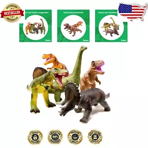 5 Piece Jumbo Dinosaur Toy Set for Kids - Realistic Fun & Learning Experience - Picture 1 of 8