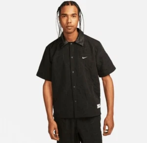 Nike Men's Woven Short-Sleeve Basketball Heavy Top Size XL FB7042-010 BRAND NEW - Picture 1 of 6