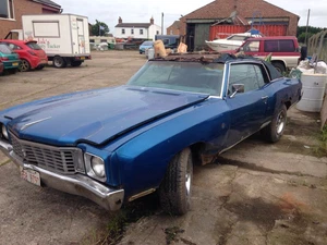 1972 CHEVROLET MONTE CARLO - ENGINE 350 - 5.7L- 4 BARREL - PROJECT CAR - Picture 1 of 11