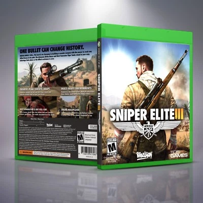Sniper Elite 3 - Replacement Xbox One XB1 Cover and Case. NO GAME!! - Image 1 of 2