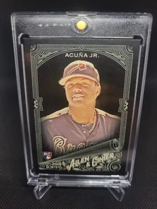 2018 Topps Allen & Ginter's X BLACK Ronald Acuna Jr #207 Rookie SP - Picture 1 of 2