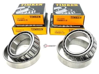 LM104949 LM104911A Timken  Differential Bearings Front New  F250 Truck F350 F450 - Image 1 of 4