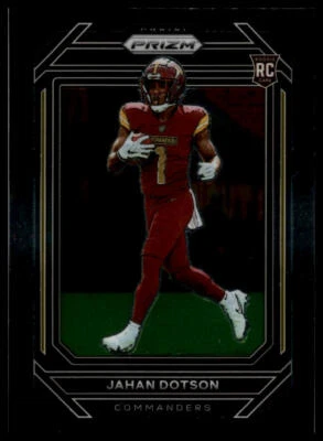 2022 Panini Chronicles #PB-15 Jahan Dotson Prizm Black Blue #/25 - Image 1 of 2