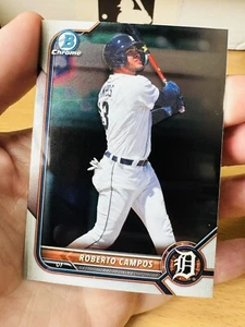 ROBERTO CAMPOS DETROIT TIGERS 2022 BOWMAN DRAFT CHROME #BDC-39 - Picture 1 of 2
