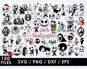 Jack Skellington SVG, Nightmare Before Cricut Designs, file di taglio, SVG per Cricut - Foto 1 di 2