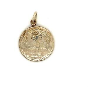 Vintage Sterling Signed Tiffany & Co. Yr 2000 Globe Shape Key Ring Charm Pendant