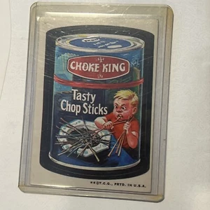 1973 Wacky Packages 3rd Series CHOKE KING Sticker - Bild 1 von 7