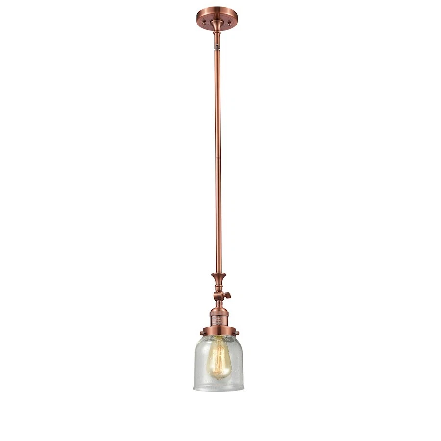 Mini colgante campana pequeña Innovations de 1 luz en cobre antiguo - 206-AC-G54 Foto 1 de 1