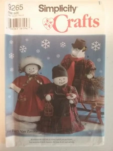 Simplicity Crafts Schnittmuster 9265 18 Zoll Schneemänner und Kleidung ungeschnitten - Bild 1 von 4