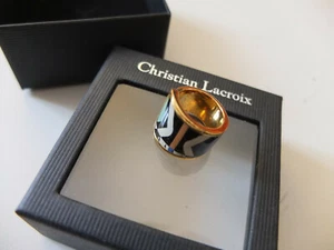 * Anillo de diseñador Christian Lacroix talla 16 NUEVO - Imagen 1 de 7
