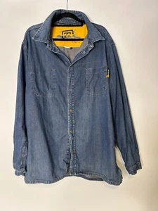 Vintage Billabong Mens Denim Shirt Long Sleeve Button Up, Inside Pocket, Size L - Picture 1 of 9