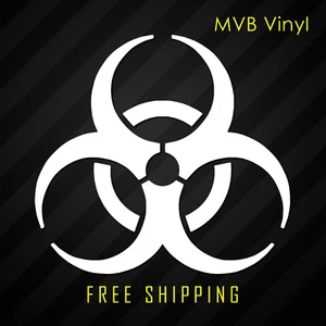 Biohazard Hazard Symbol Vinyl Sticker Window Decal | Zombies Toxic Warning 156 - Bild 1 von 4