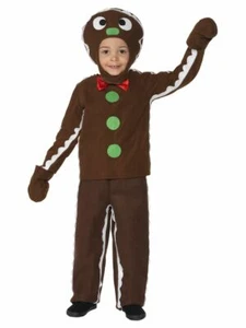 NEW Little Gingerbread Boy's Christmas Fun Fancy Dress Costume - Picture 1 of 1
