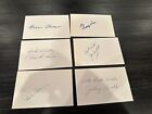 (6) Tigers HOF Signed Index Card Cards Lot Hal Newhouser George Kell Autographed